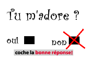 tu m'adore??